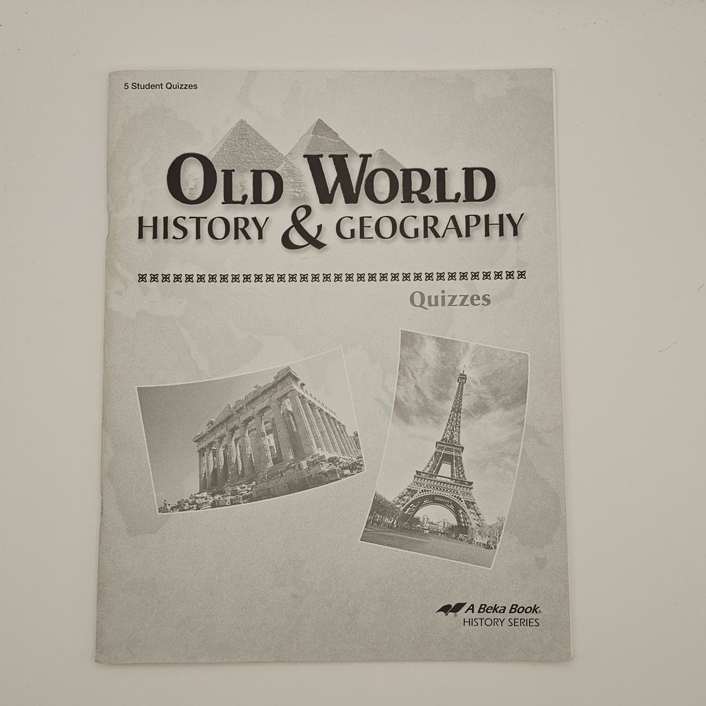 Abeka Homeschool Old World History & Geography Quizzes Grade 5 Student Academic